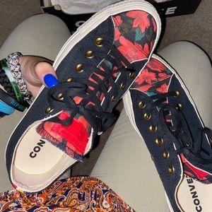 Rose styled Converse